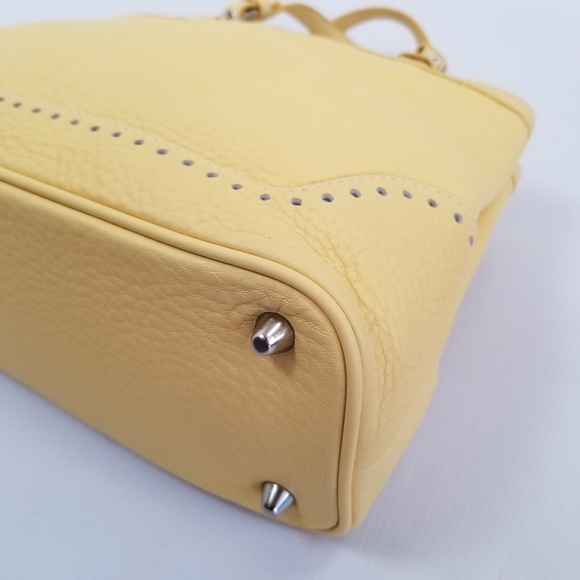 Coach Hamilton Pebbled Leather Satchel Bag Tags Imperfections - Picture 7 of 15